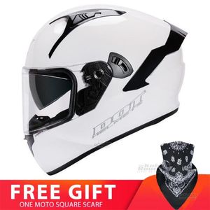 Casques de moto DOT Casque approuvé Full Face Moto Double lentille Moto Motocross Capacete Riding Casco Ski Unisexe