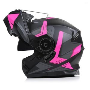 Casques de moto DOT Cool Riding Moto Casque Modulaire Hommes Femmes Moto Flip Up Full Face Motocross ECE Approuvé