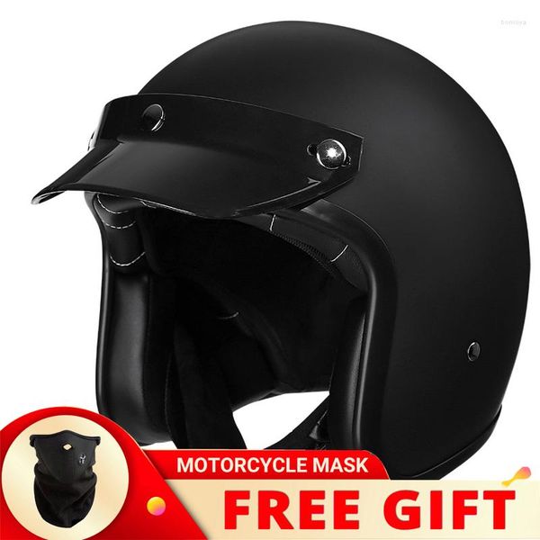 Cascos de moto DOT Moda Casco de cara abierta Japón Corea Scooter Montar Casque Seguridad Chopper Estilo Moto Jet Capacetes Para Moto