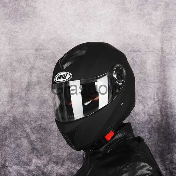 Casques de moto Dot Matte Noir Casque de moto intégral avec double lentille Moto Casque de motocross pour homme pour adultes homme femme x0731