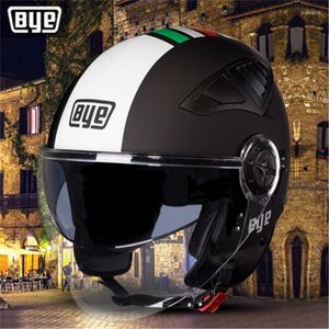 Casques de moto Casque à double lentille Pédale Noir mat Dirt Bike Scooter électrique Convertible