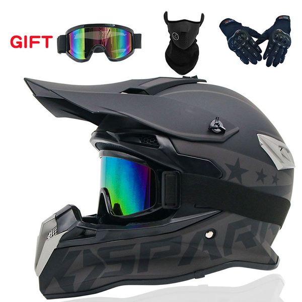 Grand casque de moto Double sport hors route Casque Anti-diirt Bike ATV D.O.T CASCO CRÉTIFIÉ FULL FACE POUR MOTEUR