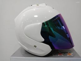 Шлем стороны шлемов мотоцикла одобренный ЭЭК половинный с материалом АБС людей и дам забрала золота верхним