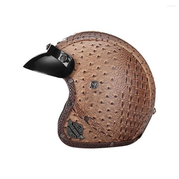 Casques de moto ECE Dot approuvés JYT / 4 CASHET RACKET SÉCURITÉ SCOOTER SOLIDER JET CRUISER CASQUE CASCO MOTO UNISEX