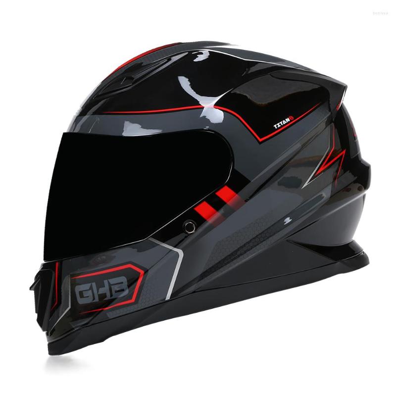 Casques de moto ECE Casque Dot Capacete Personnalité Full Face Locomotive Dernière Racing Scooter Cascos