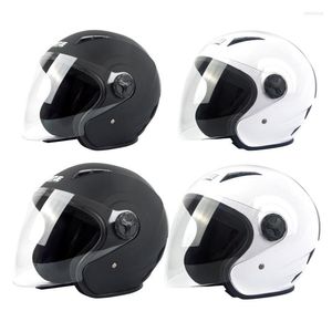 Cascos de motocicleta Casco de bicicleta eléctrica Cara abierta Lentes transparentes Viseras Hombres Mujeres Verano Scooter Moto Moto Bike