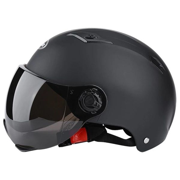 Moto Casques Électrique Demi Casque Scooter Moteur Crash Bye Pour Moto Vélo Parasol Soleil Protection Été