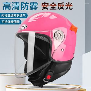 Motorhelmen Elektrische helm Winterhelft-face unisex opslag batterij veiligheid vier seizoenen druppel