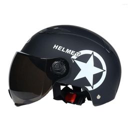 Motorradhelme Elektromotorrad Autohelm Roller Fahrrad Offenes Gesicht Halbe Baseballkappe Anti-UV-Sicherheitsschutzhelm Fahrrad Einstellbar