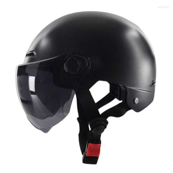 Cascos de motocicleta, viseras eléctricas de una sola lente, motocicleta Universal, bicicleta, hombres, mujeres, verano, Scooter para adultos