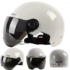 Cascos de motocicleta Casco de vehículo eléctrico Mujeres Hombres 4 estaciones Pintura universal Moda Simple Transpirable Venta al por mayor No motocicleta Verano