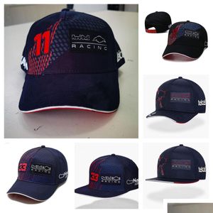 Motorhelmen F1 Racing Hoed Team Fl Geborduurd Logo Zon Spot Sale Drop Delivery Auto's Motoren Motoraccessoires Dhuhz