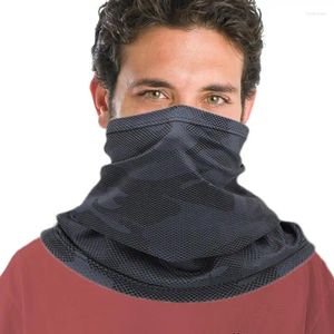 Motorfietshelmen Face Bandana Zomerkoeling Gaiter voor buitenzonbescherming Beschermende kop Ice Silk Mountaineering