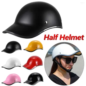 Casques de moto Fashion Adulte Electric Bicycle étendu Brim Baseball Hat Style Riding SAFE HEACT CASHET IMPACT RÉSISTANCE PROTECTION PROTECTION