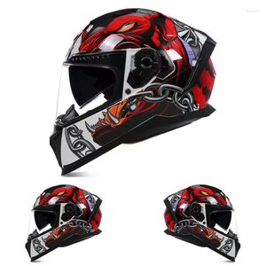 Motorhelmen Mode Afdrukken Racing Helm ECE DOT Goedgekeurd Motobike Scooter Landrijden Casco Moto De Capacetes Casque