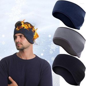 Cascos de motocicleta Fleece Ear Warmer Diadema Deportes de invierno Headwrap Muff Running Sweatband Hombres Mujeres Esquí al aire libre Ciclismo Pañuelo