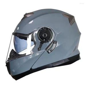 Motorfietshelmen draaien modulaire mode dubbele lens volle gezicht helmveiligheid bergafwaarts motorcross racen off -road casque capacete
