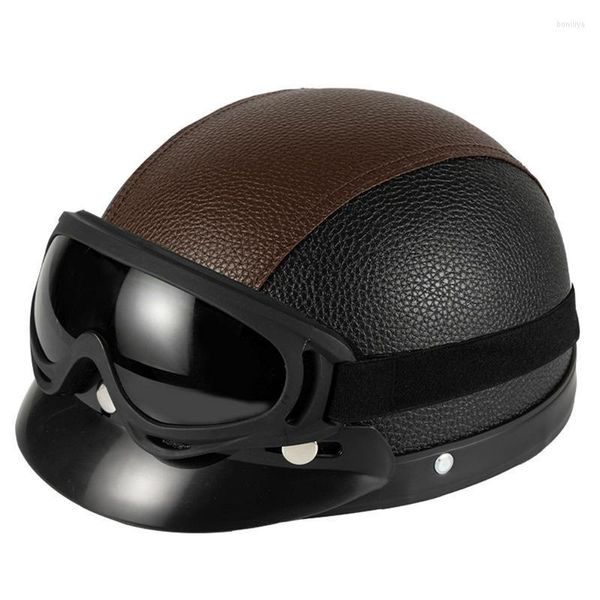 Casques de moto pour adultes poids léger cyclisme Vintage chapeau vélo Cruiser Chopper