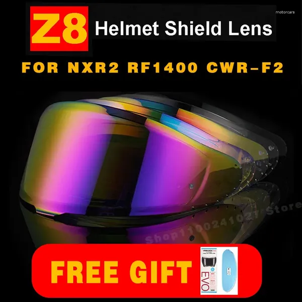 Helmets de motocicleta para el casco de moto Shoei Z8 NXR2 RF1400 CWR-F2 Daytime y nocturno Use accesorios de lente de visor de cara completa