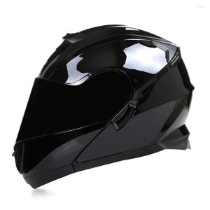 Casques de moto Full Face Casco Moto Cool Motocross Casque DOT ECE Flip Up Protection de sécurité Hommes et femmes M-XL