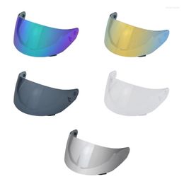 Celmets de motocicleta Vidrio de reemplazo de lente de casco para la cara completa para LS2 FF352 FF351 FF802 FF369 FF384 Visor de moto de motocicleta de la cara J60F