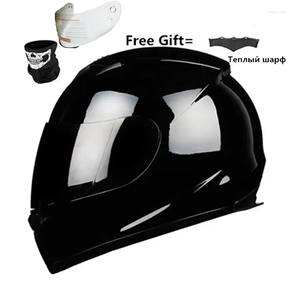 Casques de moto Casque Full Face Casque Racing Dot Capacete de Moto Motociclista Para Motocross Casco M L XL XXL Matte Black CE