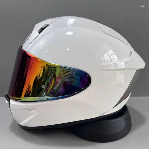 Casques de moto Casque intégral Shoei X-SPR Pro X-15 Blanc brillant X-Fifteen Sports Bike Racing Capacete