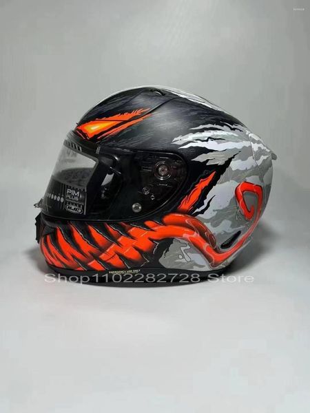 Cascos de motocicleta Venom de casco de cara completa 4 Racing de motocross Motobike Riding Casco de Motocicleta