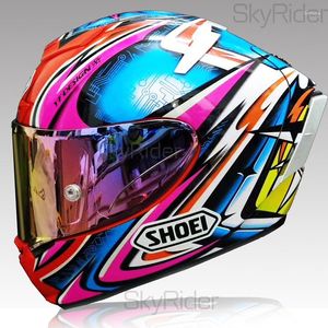 Motorfietshelmen Volledig gezicht helm x14 roze daijiro rijden motorcross racing motobike