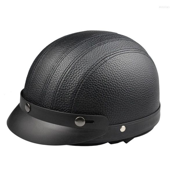 Casques de moto Demi-casque allemand Sécurité pour l'escalade et les aventures Casquettes de baseball Léger Coffre-fort