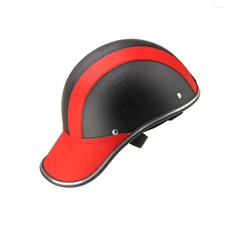 Casques de moto Demi-casque Casquettes de baseball Chapeau en plastique de sécurité portable