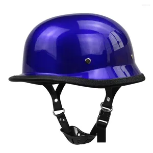 Cascos de motocicleta Medio casco Certificación DOT Retro Casco Alemán Vintage Moto Open Face Biker S-XXL