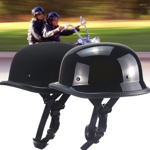 Casques de moto demi-casque Style allemand rétro personnalité été visage ouvert Cruiser Scooter Chopper pour hommes femmes