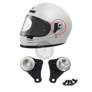 Motorhelmen Helm Accessoires Een paar Pivot Kit Bodemplaat Met Vier Schroeven Case Voor SHOEI Glamster