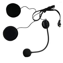 Casques de moto casque casque Bluetooth microphone haut-parleur accessoires pour demi-casque