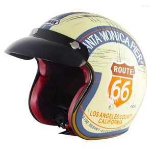 Motorfiets helmen helm klassieke retro vintage Duitse stijl open gezicht fietser scooter chopper cruiser cruiser bril masker