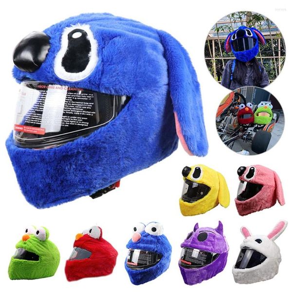 Casques de moto couvre-casque chapeau complet casquette de noël couverture cadeau drôle en peluche protection pour fête personnalisée