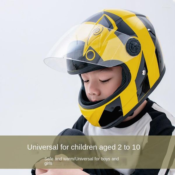 Casques de moto Casque pour enfants Électrique Taille libre 2-10 ans Enfants Visage intégral Enfants Enfant VTT Cadeaux personnalisés