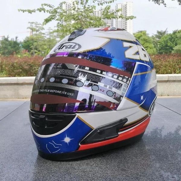 Casques de moto Casque Full Male et Femelle Racing Racing Spring Summer Personnalisé Four Seons Locomotive Sports Car