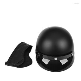 Motorhelmen Helm Half Gezicht Vintage Retro Cascos Para Moto Scooter Cruiser Chopper CE Met 2 Gift