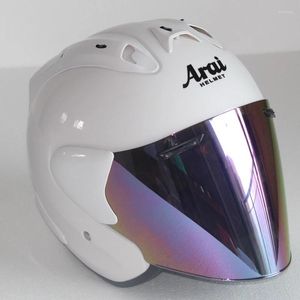 Casques de moto Casque Demi Visage Ouvert Hommes Femmes Casco Vintage Scooter Jet Rétro Pare Moto Cascos Para Capacete H