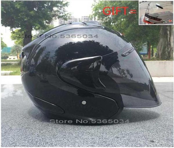 Casques de moto Casque à moitié ouverte Men Men Femmes Casco Vintage Scooter Jet Retro Pare Moto Cascos28079166858