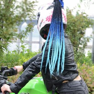 Cascos de motocicleta casco rastas hechas a mano decoración punk transeja sucia motocross carreras para todos los jinetes hombre mujer genial personalidad