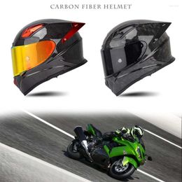 Casques de moto Casque Homme Femme Motocross Racing Casque intégral Cross Helm Fibre de carbone Sécurité Rider Ventilation