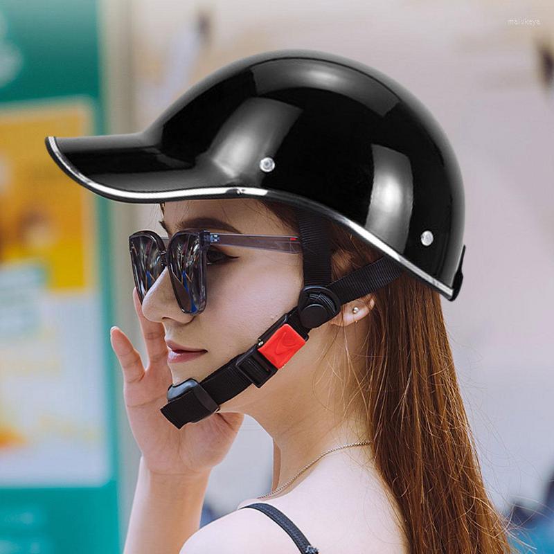 Capacetes de motocicleta Capacete Homem Mulheres Moto Dot Certificação Scooter Vintage Half Face Biker Motorbike Crash Helme