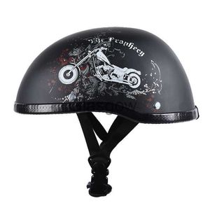 Casques de moto Casque de moto pour hommes vélo de route allemand universel scooter électrique vintage unisexe femmes casquette de vélo tactique rétro ultraligh x0731