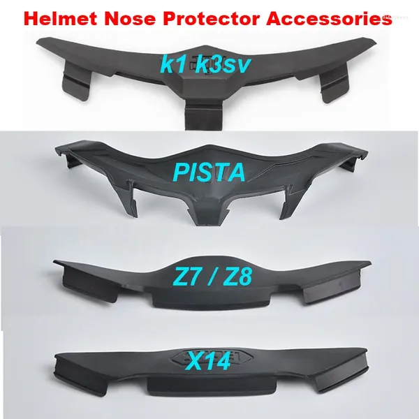 Cascos de motocicleta casco Protector de nariz apto para AGV K1 K3 SV SHOEI Z7X14 KYT ARAI Cascos Moto Viseira Capacete PISTA piezas de Base