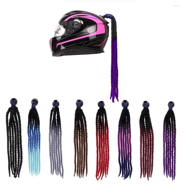 Cascos de moto Casco Cola de caballo Trenzas de bicicleta Colas de pelo - 70 cm / 28 pulgadas de largo