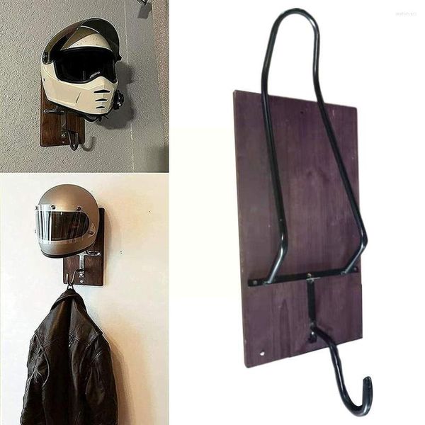 Gancho para casco de motocicleta, soporte montado en la pared para decoración del hogar y la Oficina, llaves y guantes E3d4