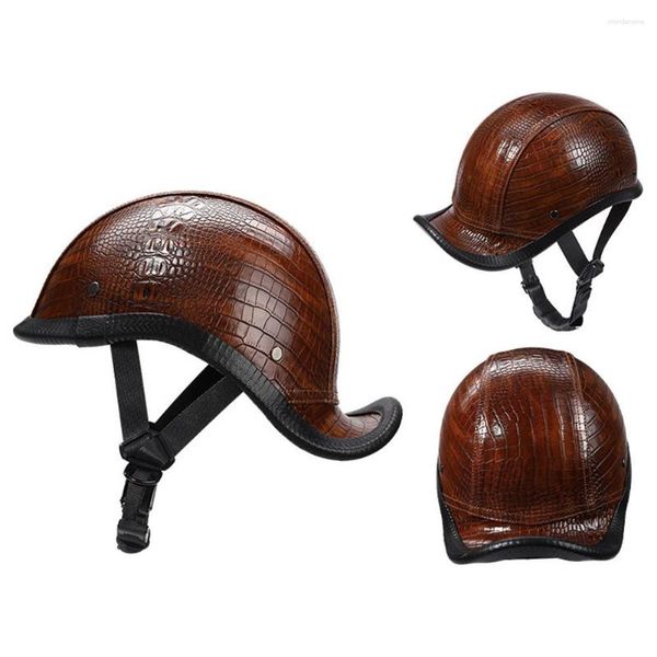 Helmets de motocicleta Accesorios retro Retro Moto MOTO Hombres abiertos Scooter Biker Duck Tail Half